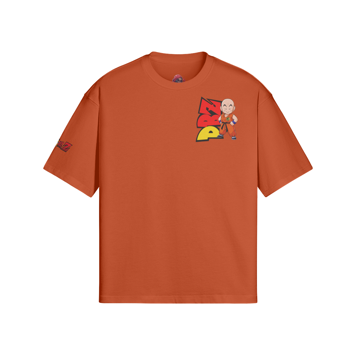 Krillin Dragon Ball Z DBZ Boxy T-Shirt with character graphic design, premium cotton, loose fit.