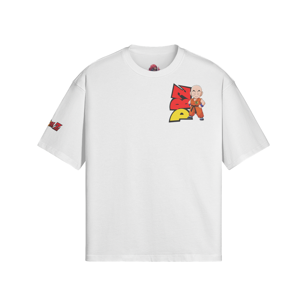 Krillin Dragon Dall Z DBZ Boxy T-Shirt with character graphic design, premium cotton, loose fit.