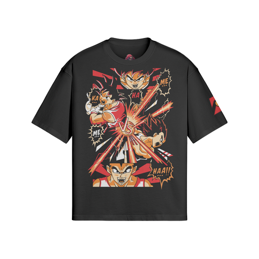 Dragon Ball Z boxy T-shirt with Kamehameha design and relaxed fit.