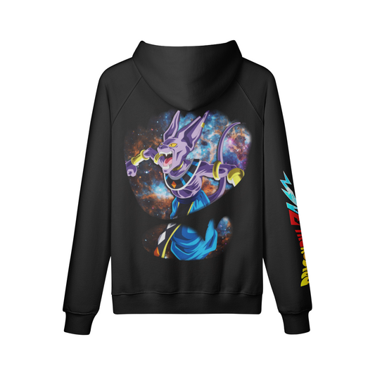 Beerus Dragon Ball Z Ripped Chest | Fleece Lined Hoodie